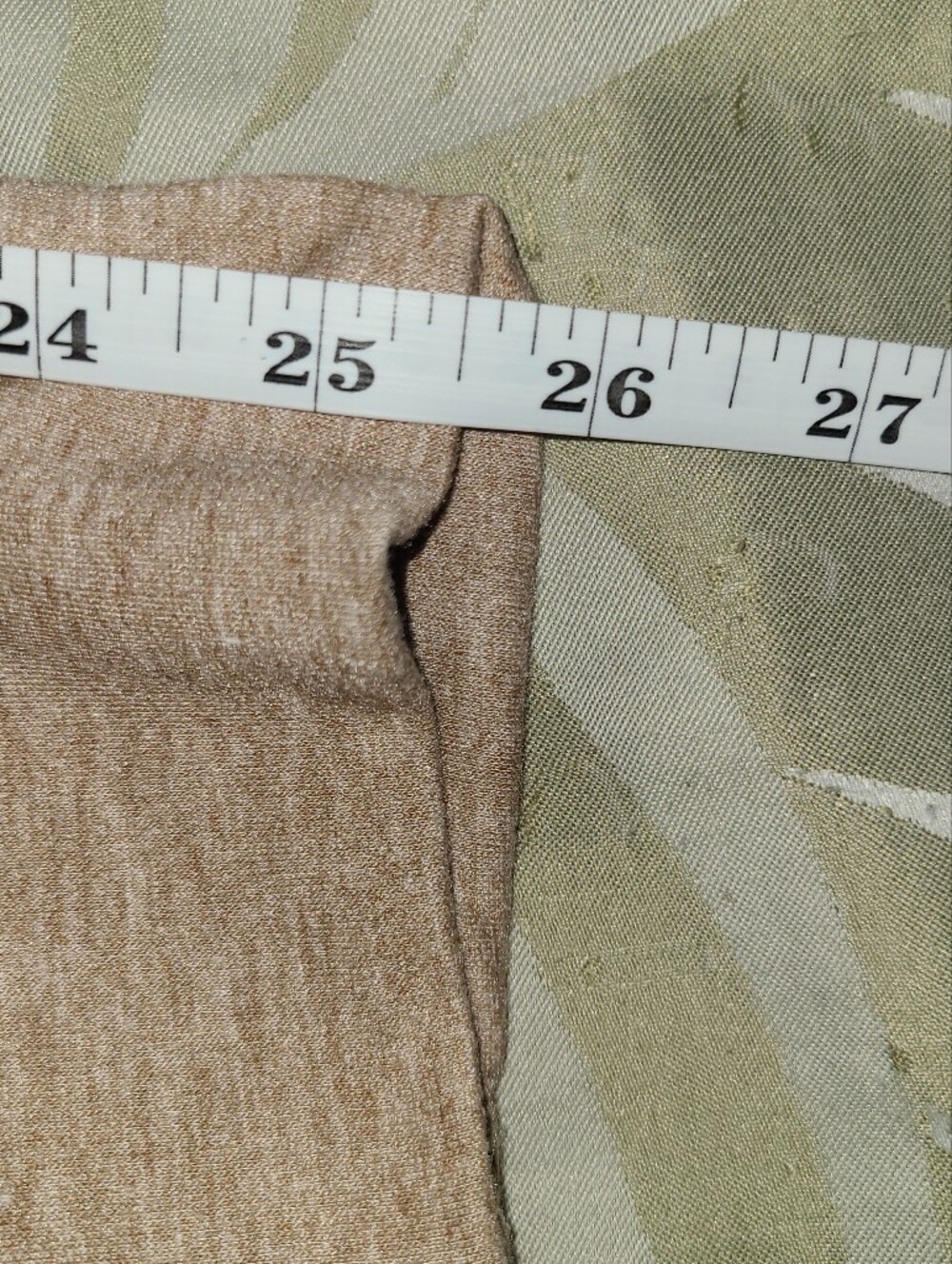 Relaxed Button-Shoulder Long Sleeve Top in Tan - Picture 6 of 9